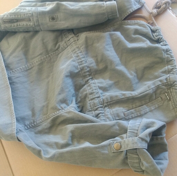 Hang Ten Bog Collar Zip/Snap Olive Jacket - Picture 3 of 3